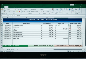 Eu vou fazer Digitação e Controle de Caixa em Excel
