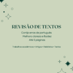 Eu vou revisar seu texto e corrigir erros de português