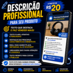 Eu vou criar uma descrição profissional para seu produto