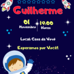Eu vou fazer Convite de aniversário digital modelo simples