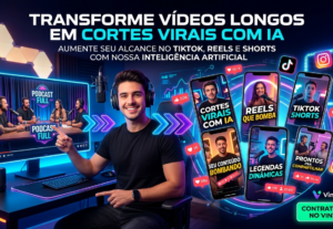 Eu vou Fazer cortes virais do vídeo ou live que você quiser