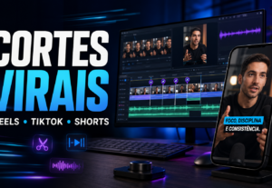 Eu vou criar cortes em estilo viral para Reels, TikTok.