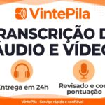 Eu vou transcrever seu áudio/vídeo em até 24h com revisão.