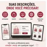 Eu vou criar descrições profissionais e atrativas