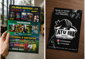 Eu vou fazer a arte de seu panfleto