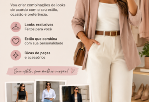 Eu vou criar looks de moda feminina personalizados