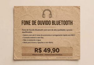 Eu vou Fazer Descrição de Produtos para Lojas Virtuais.