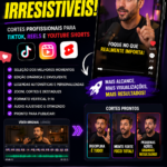Eu vou criar cortes profissionais dos seus vídeos