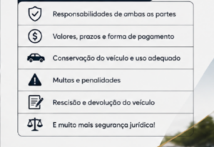 Eu vou Criar um contrato de locação de veículo para você.