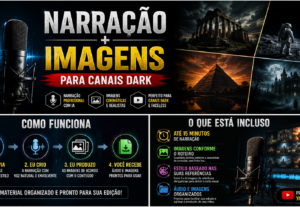 Eu vou criar narração e imagens para vídeos dark no YouTube