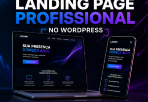 Eu vou criar a sua landing page em 24h/horas
