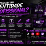 Eu vou fazer artes, logos, banners, capas, textos personaliz...