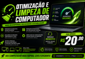 Eu vou otimizar e limpar seu computador travando