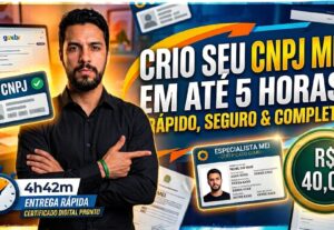 Eu vou Fazer seu CNPJ MEI em até 5 horas