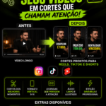 Eu vou criar cortes do seu vídeo para Reels, TikTok e Shorts...