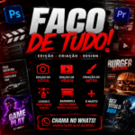 Eu vou fazer Edição de Fotos Vídeos e Artes