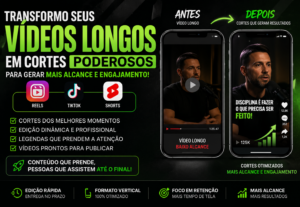 Eu vou criar cortes do seu vídeo que lhe dará engajamento
