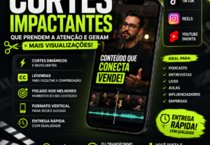 Eu vou criar cortes profissionais para seus vídeos