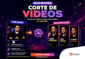 Eu vou fazer cortes do seu vídeo que gerarão engajamento