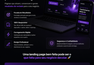 Eu vou fazer uma landing page para seu negocio