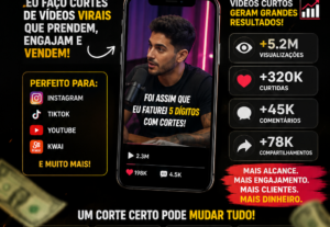 Eu vou criar cortes do seu video que te geram alcance