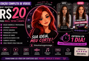 Eu vou editar seu vídeo profissional rápido