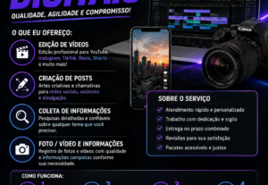 Eu vou ediçao de videos phosts coleta de informaçoes
