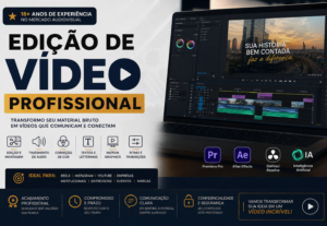Eu vou editar seu vídeo profissional com qualidade