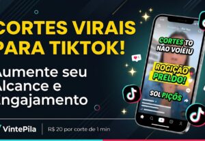 Eu vou criar cortes virais para Instagram e TikTok