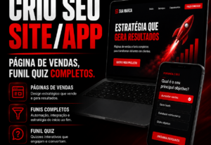 Eu vou criar Seu Site | Saas | Landing Page | Funis de venda
