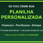 Eu vou criar a planilha personalizada do seu negócio