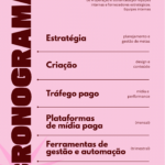 Eu vou fazer um cronograma completo