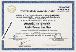 Eu vou fazer seu certificado de curso.