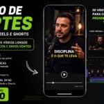 Eu vou criar cortes profissionais para TikTok Reals e Shorts