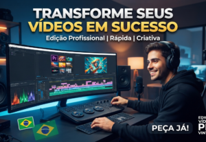 Eu vou fazer Edição de Vídeo Profissional para YouTube