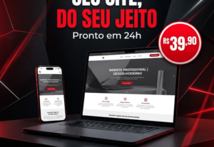 Eu vou fazer seu site próprio em menos de 24h