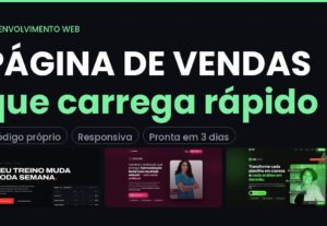 Eu vou criar sua Página de Vendas rápida e pronta para vende...