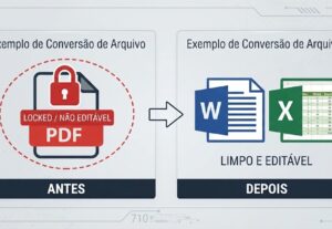 Eu vou converter PDF para Word ou Excel.