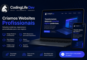 Eu vou criar um website profissional para sua empresa