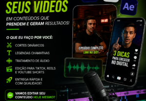 Eu vou fazer cortes virais com legendas dinâmicas