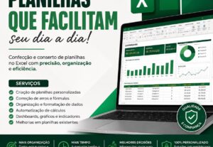 Eu vou confeccinar e consertar planilhas.