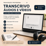 Eu vou transcrever seu áudio ou video em até 24h