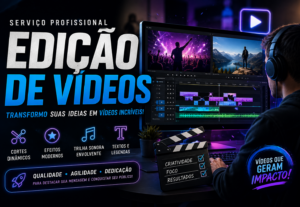 Eu vou fazer Edição de Vídeos Profissional, Dinâmica e Criat...