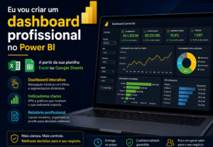 Eu vou criar um dashboard profissional no Power BI