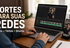 Eu vou criar cortes para Reels, TikTok e Shorts