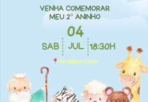 Eu vou fazer seu convite de aniversário