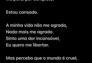 Eu vou fazer poemas da forma como quiserem