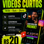 Eu vou Editar seu vídeo para TikTok, Reels e Shorts