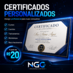Eu vou criar certificados profissionais personalizados