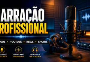 Eu vou narrar seu vídeo com voz natural e profissional